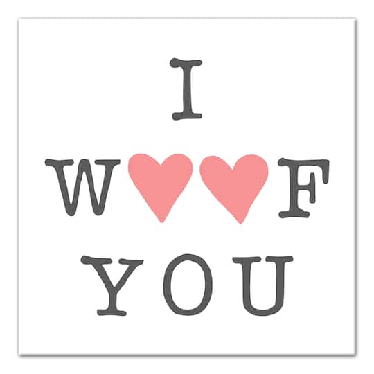 I Woof You Canvas Wall Art